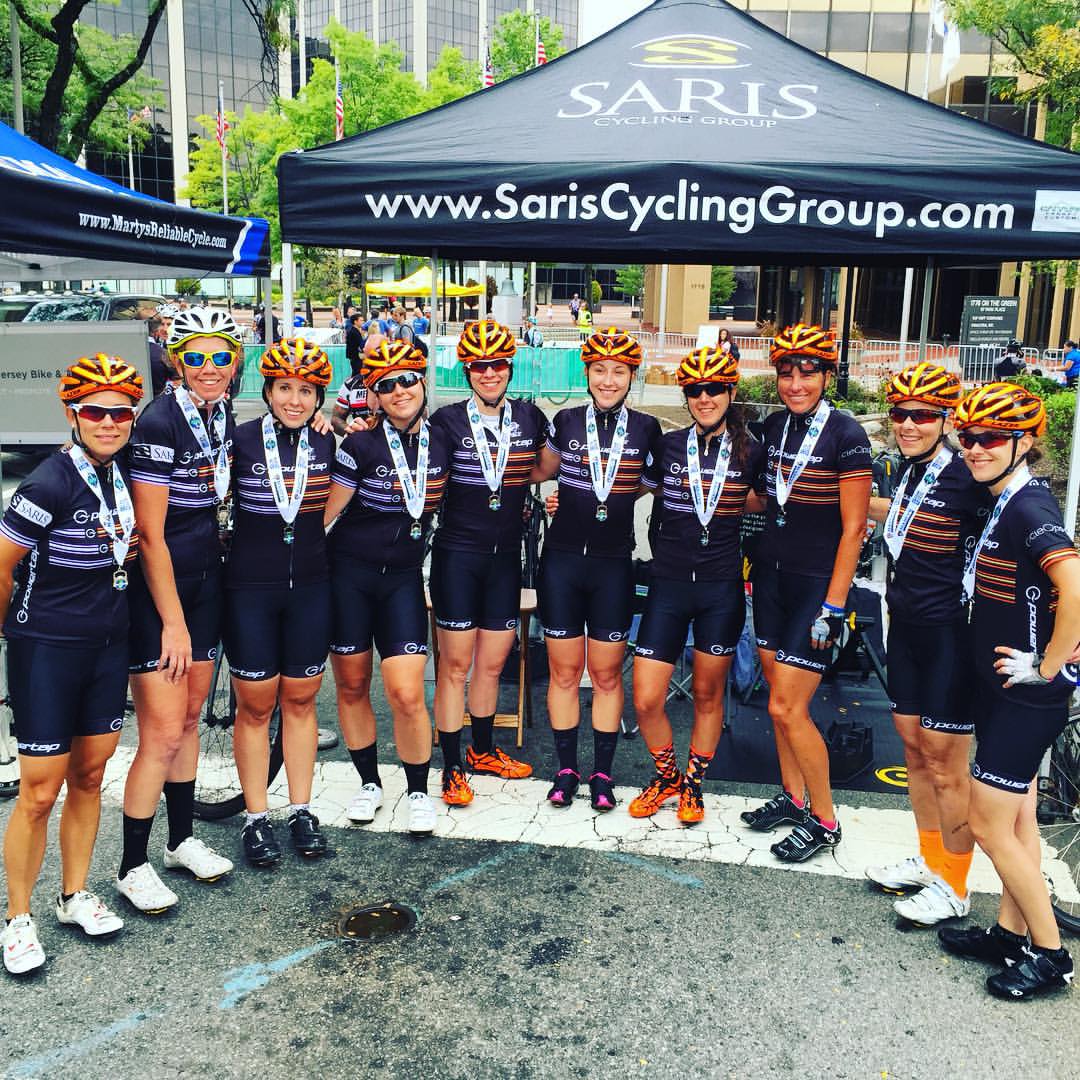 After the finish of the NJ Gran Fondo!