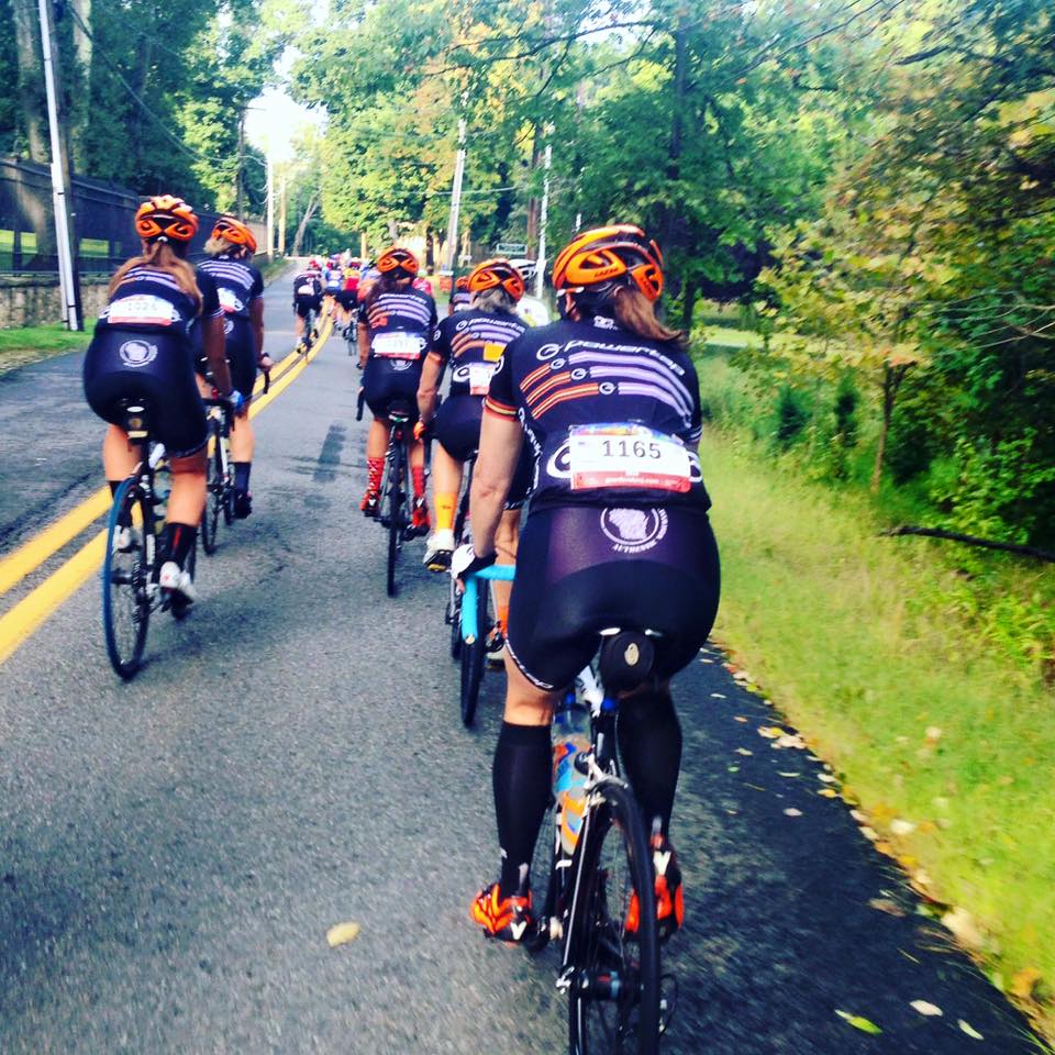 Riptide Cycling team powering through the NJ Gran Fondo