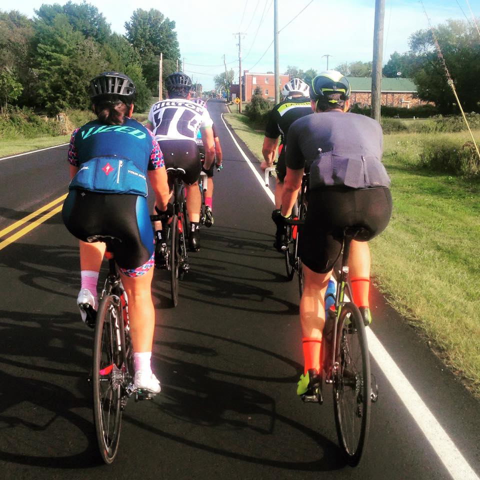 Joining a tough group ride is another way to push yourself.