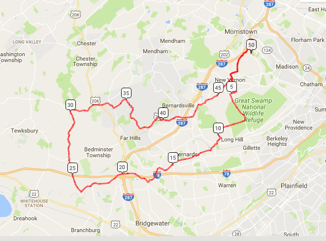 A great fifty mile route for the fall and winter season.