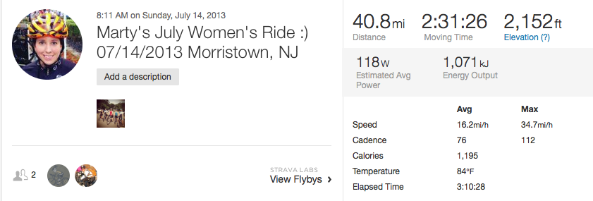 One of my ride files from a few years ago with an average cadence of 76 RPMs