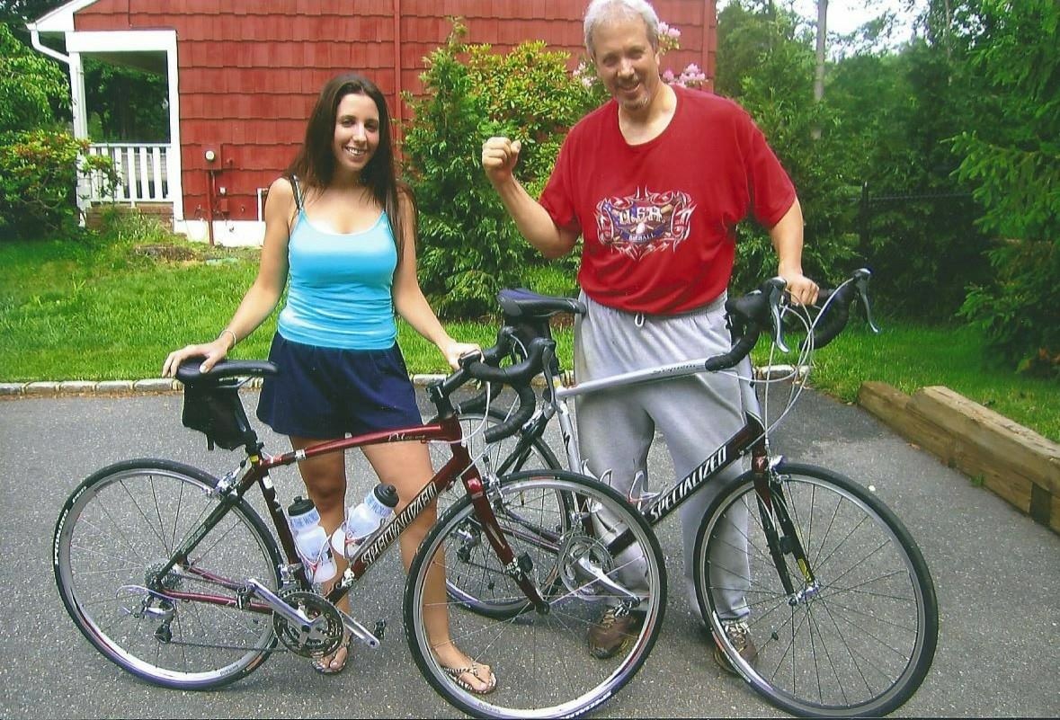 My Dad and I with our first road bikes!